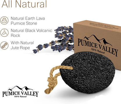 Pumice Stone - Natural Earth Lava Pumice Stone Black - Callus Remover for Feet Heels and Palm - Pedicure Exfoliation Tool - Corn Remover - Dry Dead Skin Scrubber - Health Foot Care Health & Beauty > Personal Care > Foot Care Pumice Valley   