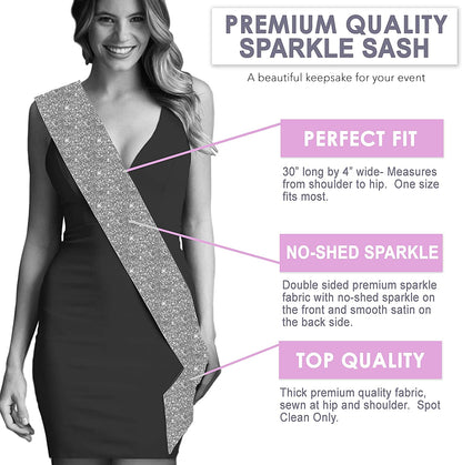 Senior Sash - Senior Night Party Decorations - Senior 2023 Party Sports Event Sash Cheer Dance Team Apparel & Accessories > Clothing Accessories > Sashes RhinestoneSash   