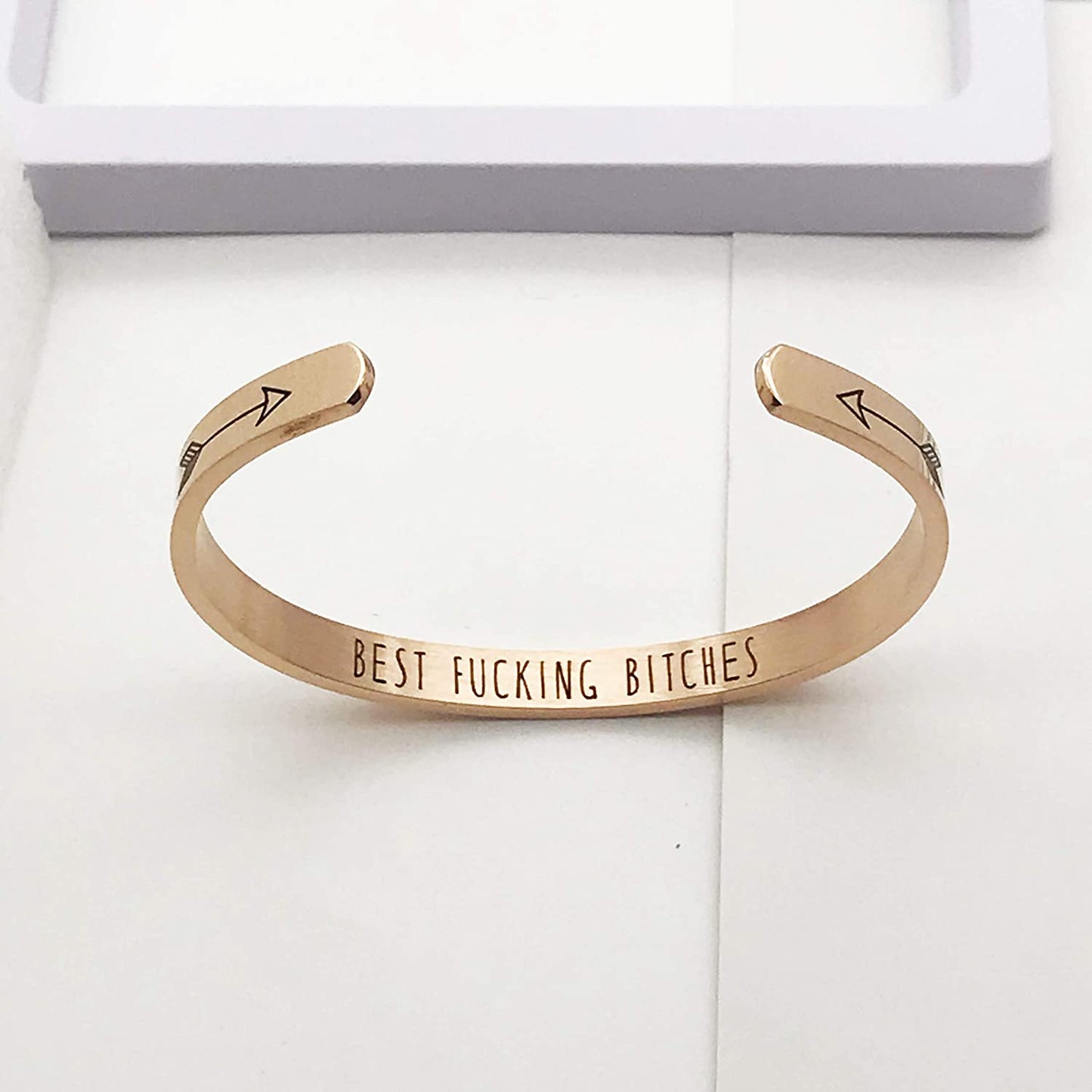 Inspirational Cuff Bracelets for Women Mantra Cuff Bangle Engraving Stainless Steel Funny Inspirational Jewelry Gifts for Best Friend, Sister, Mom, Daughter, Son, Niece Birthday Present Apparel & Accessories > Jewelry > Bracelets liforlove   
