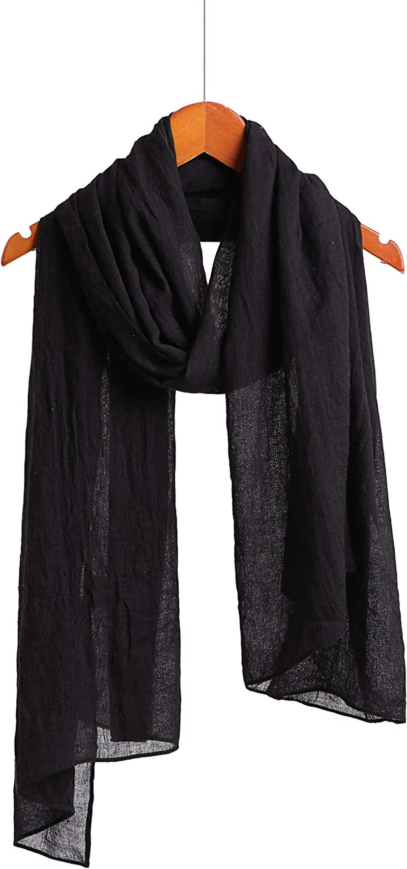 Jeelow Cotton Feel Scarf Shawl Wrap Soft Lightweight Scarves and Wraps for Men Women Apparel & Accessories > Clothing Accessories > Scarves & Shawls Jeelow   
