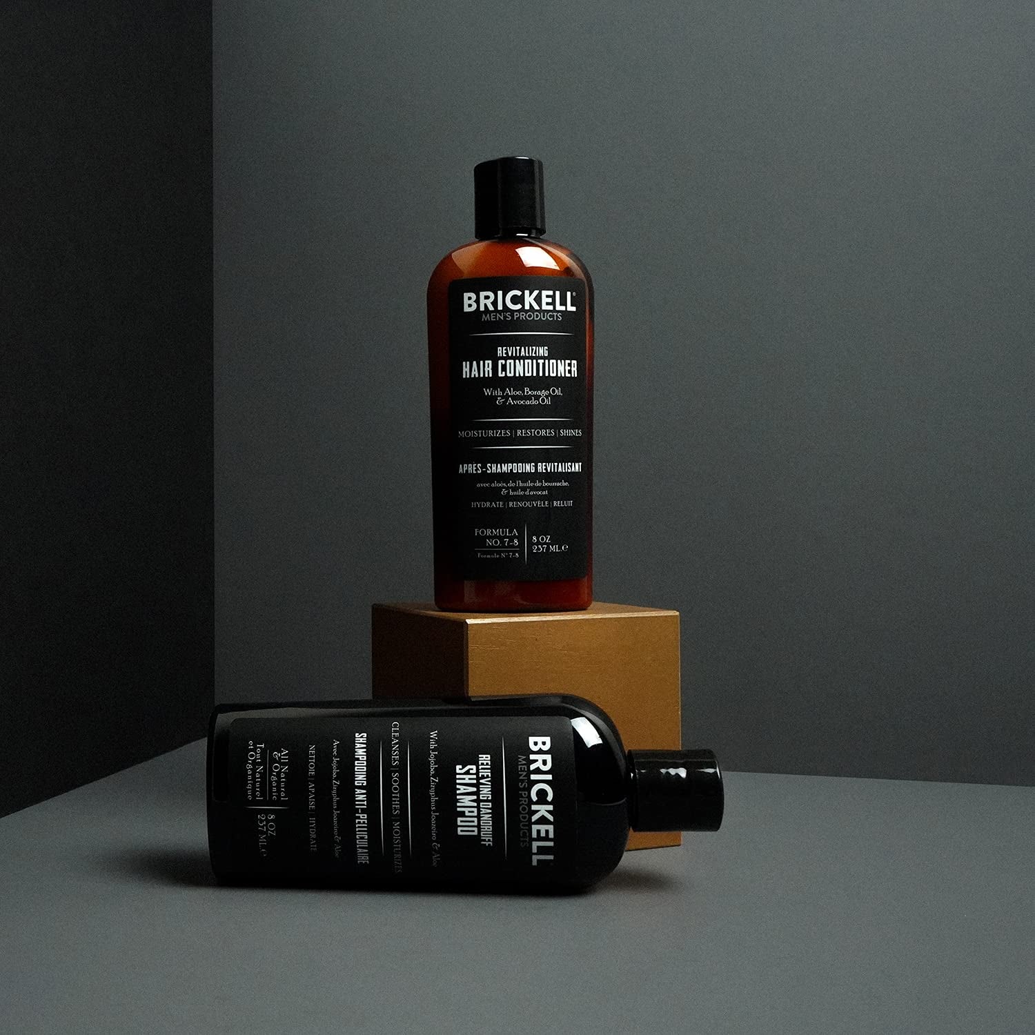 Brickell Men’S Daily Relieving Hair Care Routine, Dandruff Shampoo and Conditioner Set for Men, Ziziphus Joazeiro, Aloe and Jojoba Oil Shampoo, Strength and Volume Enhancing Conditioner, Natural and Organic (Mint, 2 X 8 Oz) Health & Beauty > Personal Care > Hair Care Brickell Men's Products   