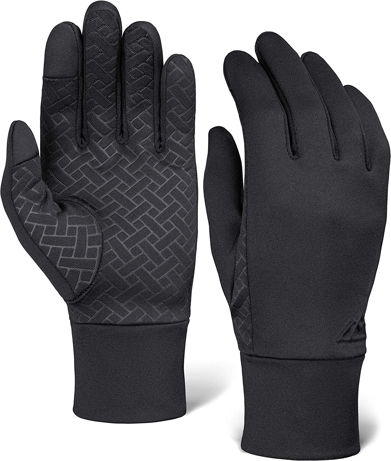 Running Gloves with Touch Screen - Winter Glove Liners for Texting, Cycling - Thin & Lightweight Cold Weather Thermal Gloves Apparel & Accessories > Clothing Accessories > Gloves & Mittens Tough Outdoors   