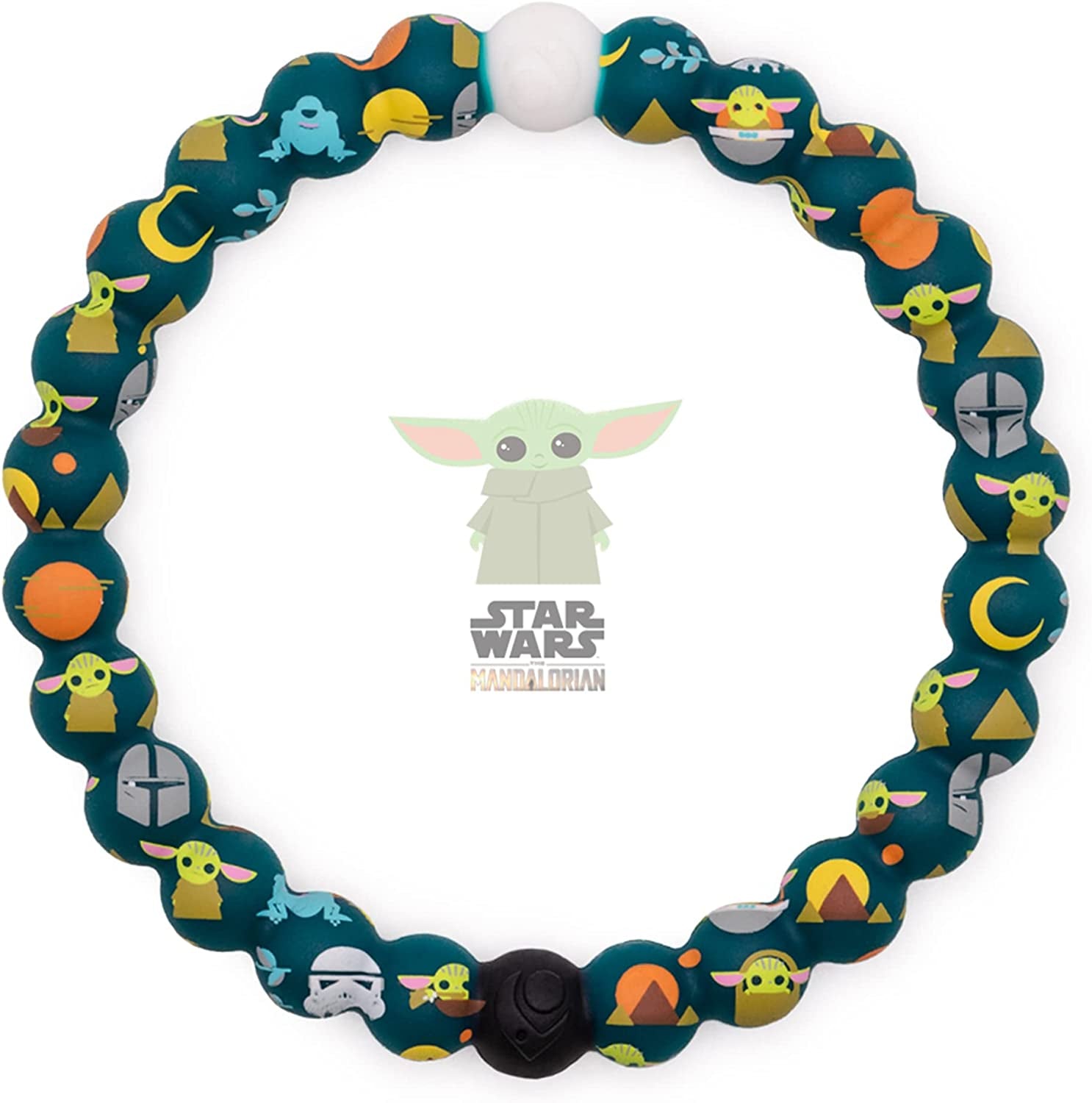 Lokai the Star Wars Collection Bracelets - Silicone Beaded Bracelets for Women & Men, Jewelry Fashion Bracelets Slide-On for Comfortable Fit Apparel & Accessories > Jewelry > Bracelets Lokai GROGU 6.5 Inch - Medium 