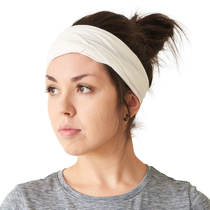 Mens Head Wraps Elastic Bandana - Japanese Headband Workout Women Hair Black Apparel & Accessories > Clothing Accessories > Bandanas & Headties CHARM White  