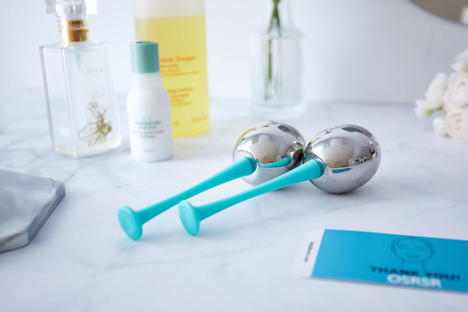 OSRSR Ice Globes Cryo Sticks Facial Massage Tools,Stainless Steel Beauty Cold Globes for Face & Eyes, Cooling Globes Sets of 2,Skin Care for Puffiness,Dark Circles,Wrinkles Health & Beauty > Personal Care > Cosmetics > Cosmetic Tools > Skin Care Tools OSRSR   