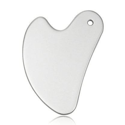ROISOOT Upgrade Gua Sha Stainless Steel Tool for Face, Massage Scraper for Facial Skin Care (Metallic Luster) Health & Beauty > Personal Care > Cosmetics > Cosmetic Tools > Skin Care Tools ROISOOT Silver  