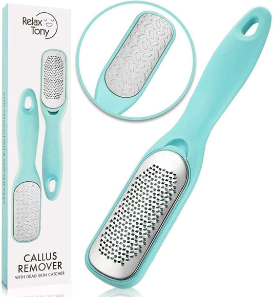 Callus Remover for Feet | Double-Sided Foot Scrub -Foot File -Dead Skin Remover -Foot Rasp for Exfoliation -Wet & Dry Feet Scrubber for Smoothing & Softening Feet -Pedicure Tool for Foot Care Health & Beauty > Personal Care > Foot Care Relax Tony   