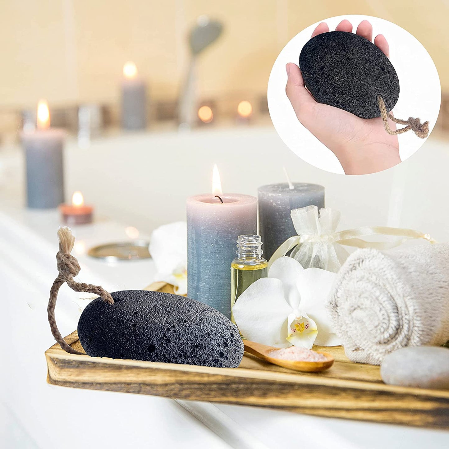 Foot Pumice Stone by VNI Stone - Natural Earth Lava Pumice Stone for Feet Callus Removal- Callus Warts Corn Removal - Pedicure Exfoliator for Dry Dead Skin, Heels, Palm - Healthy Foot Care Scrubber Health & Beauty > Personal Care > Foot Care VNI Stone   
