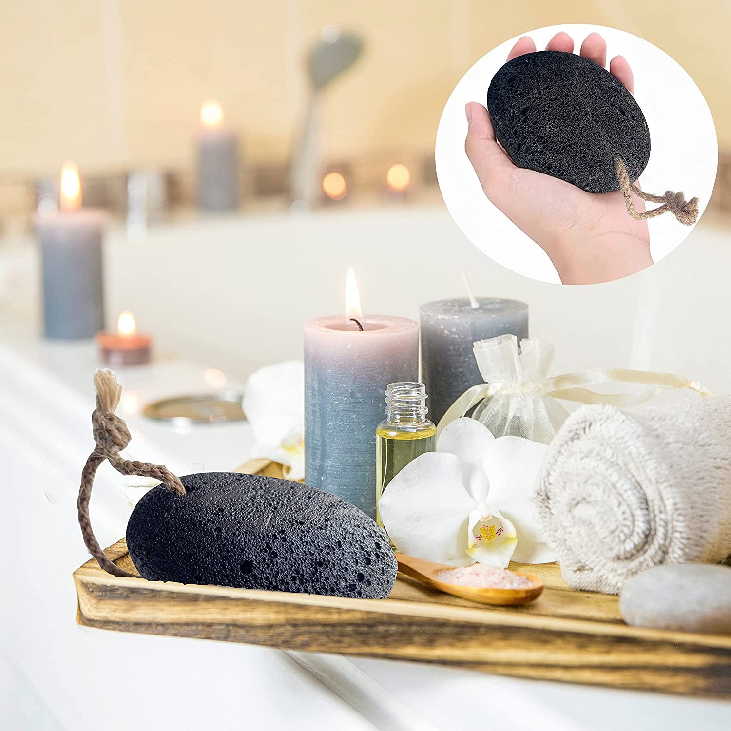 Foot Pumice Stone by VNI Stone - Natural Earth Lava Pumice Stone for Feet Callus Removal- Callus Warts Corn Removal - Pedicure Exfoliator for Dry Dead Skin, Heels, Palm - Healthy Foot Care Scrubber Health & Beauty > Personal Care > Foot Care VNI Stone   