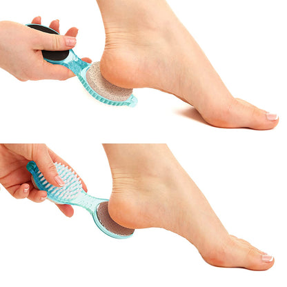 TRIM Simply Foot 4-In-1 Foot Paddle – Include Metal Foot Rasp, Pumice Stone, Foot Brush, and Abrasive Surface – Easy to Use Foot Care Tools for DIY Pedicures – Ideal for Men and Women – Teal Health & Beauty > Personal Care > Foot Care Trim   