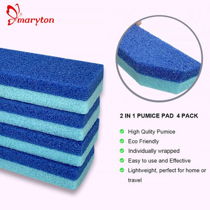 Maryton Foot Pumice Stone for Feet Hard Skin Callus Remover and Scrubber (Pack of 4) (Blue) Health & Beauty > Personal Care > Foot Care MARYTON   