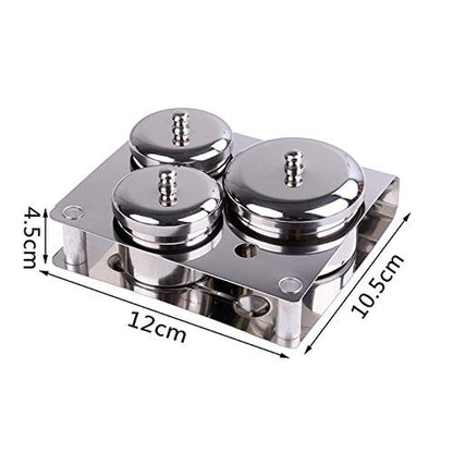 PIAOPIAONIU 3 Pieces Nail Art Equipment Cup Bowls Stainless Steel Acrylic Liquid Powder Cup Stainless Steel Nail Powder Holder Container with Lids for Nail Art Tools Health & Beauty > Personal Care > Cosmetics > Cosmetic Tools > Nail Tools PIAOPIAONIU   