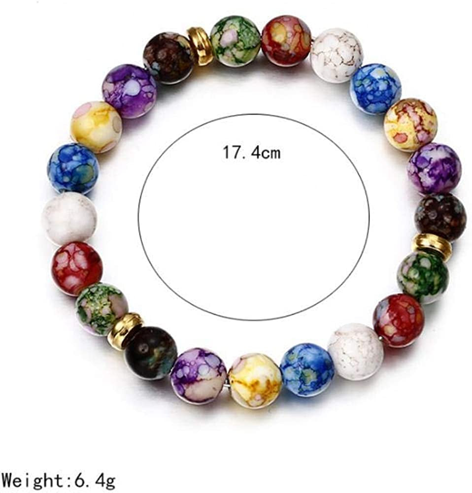 Healing Crystals Bracelet Natural Gemstones Beads Bracelet Elastic Natural Stone Yoga Beads Bracelet Apparel & Accessories > Jewelry > Bracelets Generic   