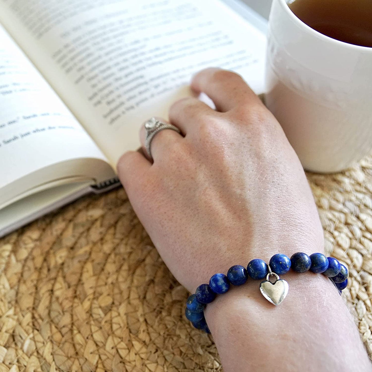 OLGAS GEMS 65Th Birthday Milestone Bracelet & Meaningful Message Card for Women - Beautiful and Sentimental Birthday Gifts for 65 Year Old Woman Made with Natural Lapis Lazuli Stones Apparel & Accessories > Jewelry > Bracelets OLGAS GEMS   