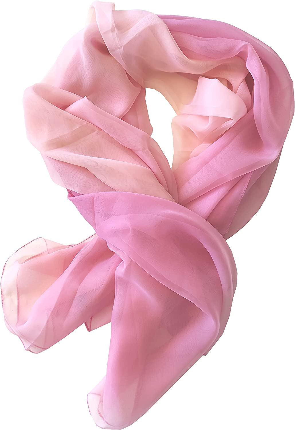 ORUAZ Long Lightweight Women'S Fashion, Evening or Party Scarves, Wrap, Shawl, Wedding Accessory, Sheer and Silky Apparel & Accessories > Clothing Accessories > Scarves & Shawls ORUAZ Pink  