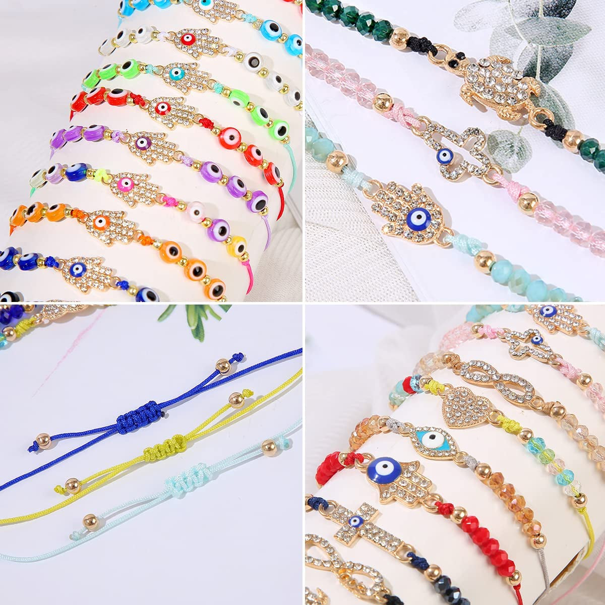 ILGANT 36Pcs Evil Eye Bracelets Set Jewelry for Women Girls Mexican String Knot Bracelet Pack Apparel & Accessories > Jewelry > Bracelets ILGANT   