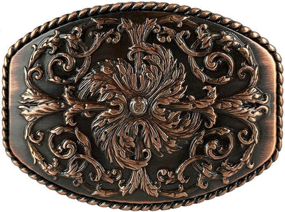 Western Floral Eagle Dogs Birds Star Replacement Belt Buckle Fits 1-1/2"(38Mm) Belt Strap-Multi-Style Options Apparel & Accessories > Clothing Accessories > Belt Buckles Belts.com Type Buckle T2 - Ha0016 Copper 1-1/2" 
