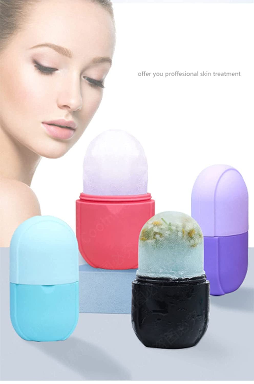 Ice Roller for Face,Reusable Ice Face Roller Skin Care Tools, Face Massage, Silicone Ice Mold for Face Beauty Health & Beauty > Personal Care > Cosmetics > Cosmetic Tools > Skin Care Tools zengxiaoyun   