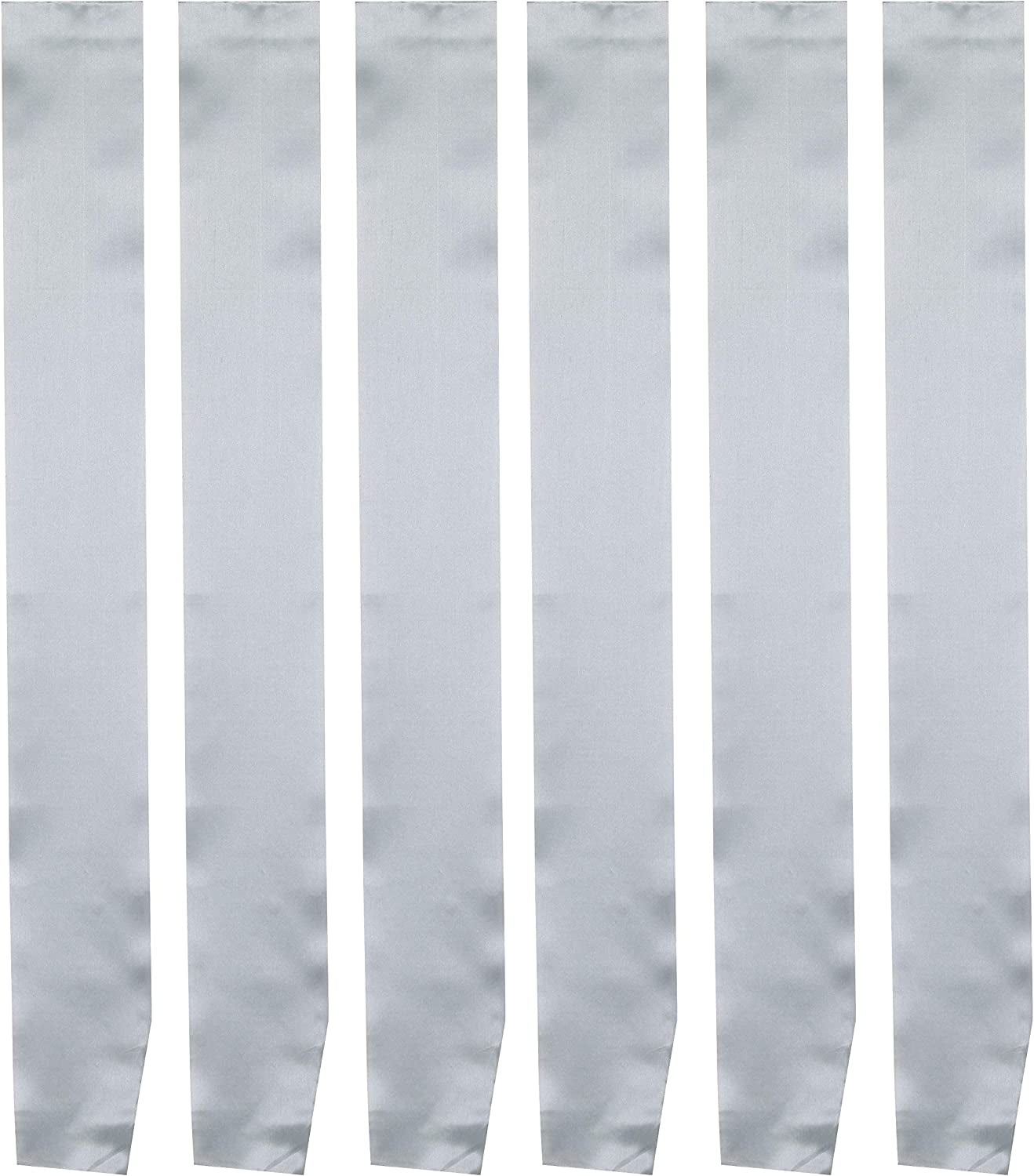 I-MART Blank Satin Sash, Princess, Beauty Queen, Homecoming, Winner, Mayor, Make Your Own Pins, Party Plain Pageant Sashes (Pack of 6 - Black) Apparel & Accessories > Clothing Accessories > Sashes I-MART Pack of 6 - Silver  