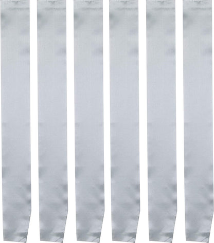 I-MART Blank Satin Sash, Princess, Beauty Queen, Homecoming, Winner, Mayor, Make Your Own Pins, Party Plain Pageant Sashes (Pack of 6 - Black) Apparel & Accessories > Clothing Accessories > Sashes I-MART Pack of 6 - Silver  