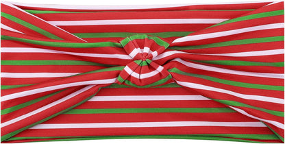 Moko Headband for Women, Versatile Turban Headband Hair Wrap Multi-Style Casual Sports Headwear, Stretchy Breathable Moisture Wicking Microfiber Head Wrap for Workout, Running, Yoga Apparel & Accessories > Clothing Accessories > Bandanas & Headties MoKo Striped Red Elastic 
