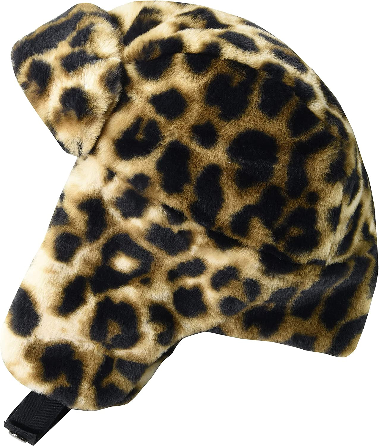 Essentials Women'S Faux Fur Trapper Hat Apparel & Accessories > Clothing Accessories > Hats KYLIE MAX Cheetah Print One Size 