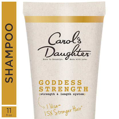 Carol’S Daughter Goddess Strength Sulfate Free Shampoo with Castor Oil for Curly, Wavy, Natural Hair, Anti-Breakage and Anti-Frizz Hair Product, Add Moisture to Dry, Damaged Hair, 11 Fl Oz Health & Beauty > Personal Care > Hair Care Carol's Daughter   