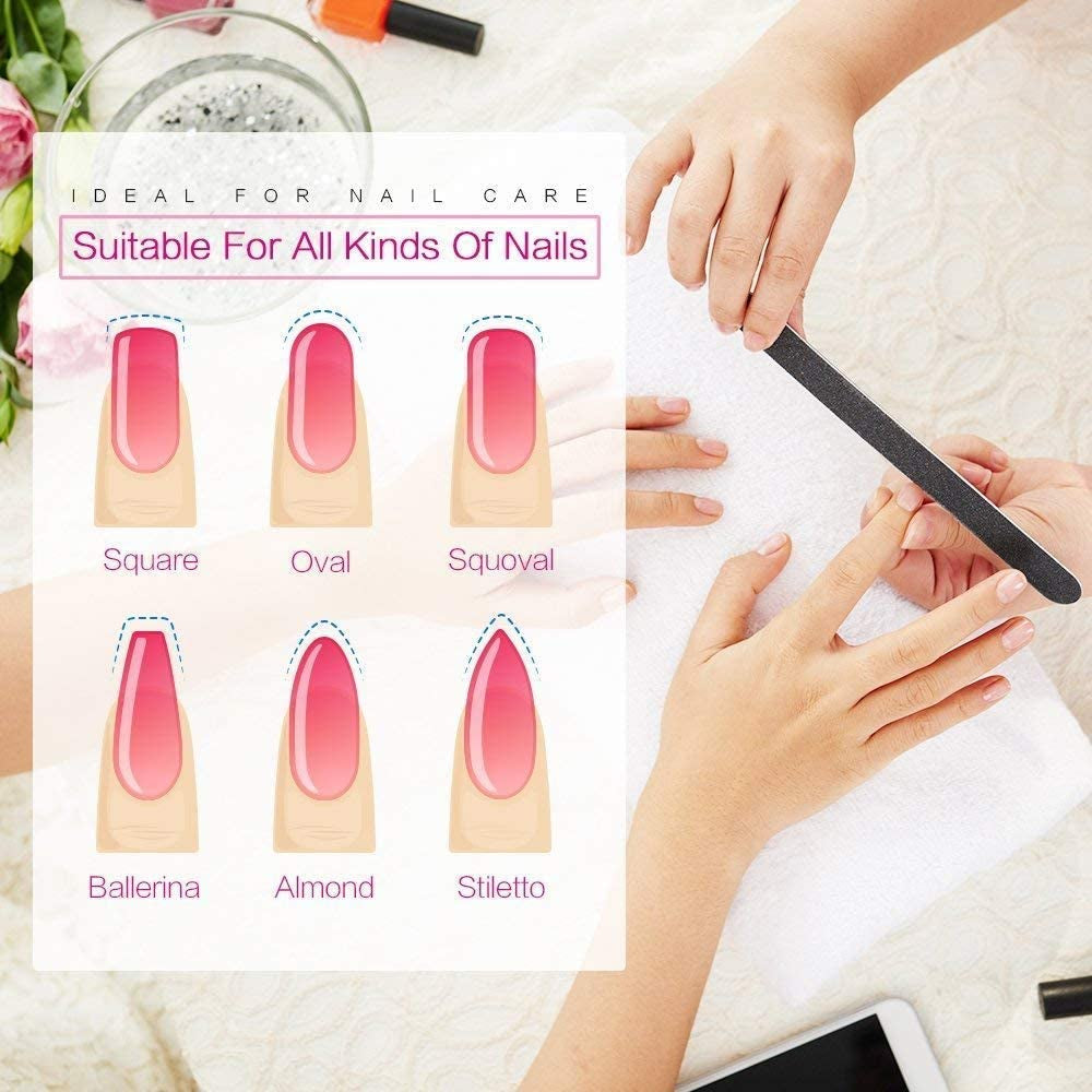 Manicure Set for Women Girls, Professional Nail File Kit Pedicure Set Nail Art Tools Nail Files Buffers Nail Care Grooming Salon Set 12 in 1, Manicure Kit Toenail Clippers Foot Care with Storage Box Health & Beauty > Personal Care > Foot Care Wainbowa   