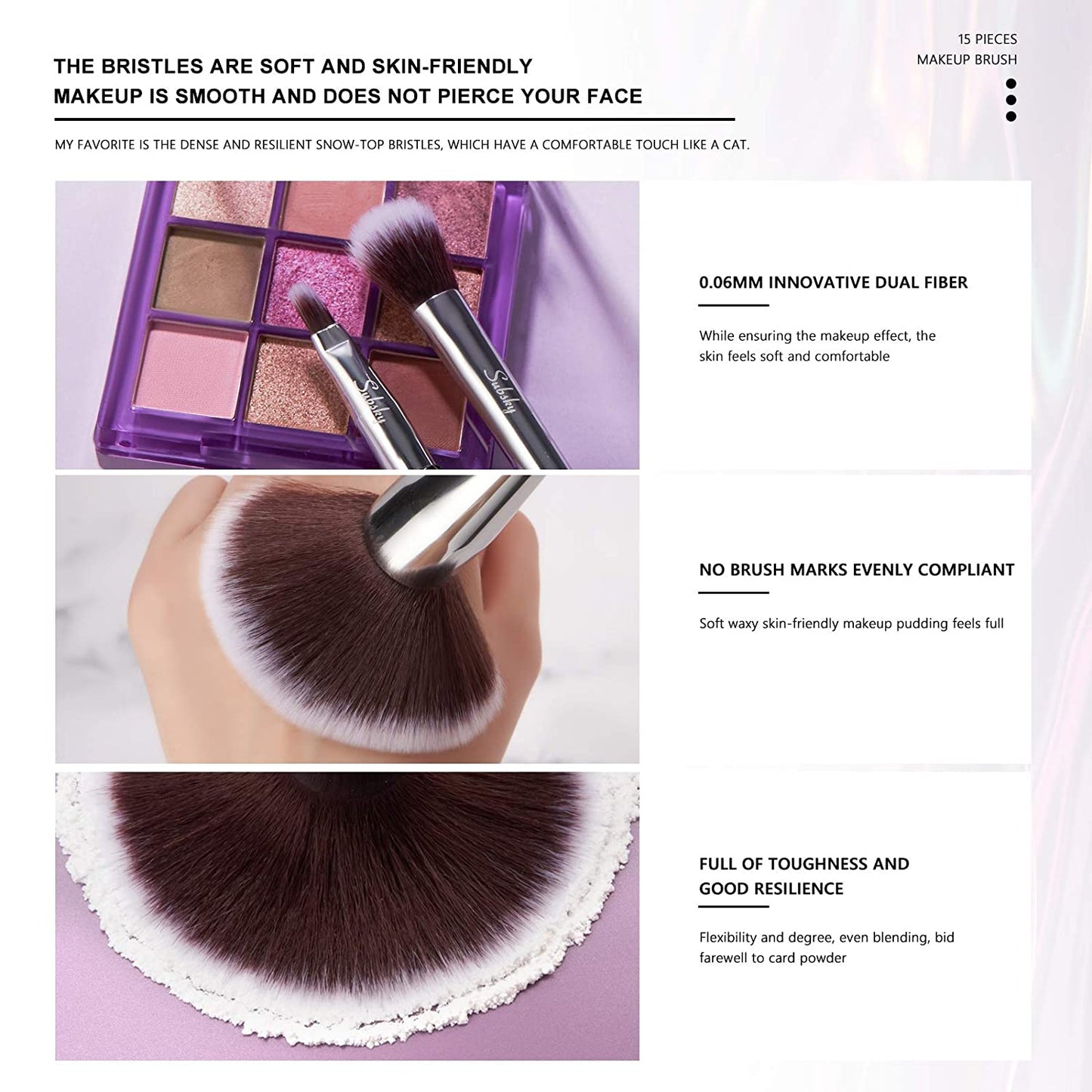 Subsky Makeup Brushes 22Pcs Sparkling Crystal Style Makeup Brushes Set with Makeup Tools, Include 4 Beauty Blenders, Makeup Bag and Brush C Leaner All in One Set Health & Beauty > Personal Care > Cosmetics > Cosmetic Tools > Makeup Tools Subsky   