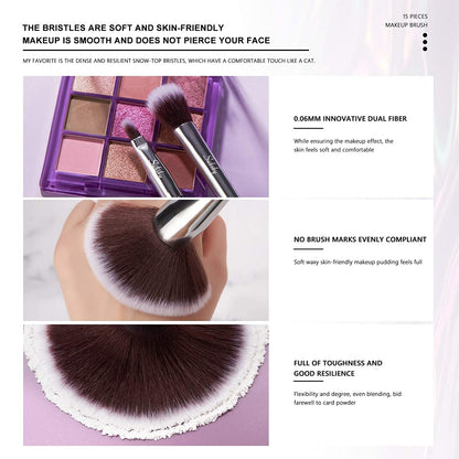 Subsky Makeup Brushes 22Pcs Sparkling Crystal Style Makeup Brushes Set with Makeup Tools, Include 4 Beauty Blenders, Makeup Bag and Brush C Leaner All in One Set Health & Beauty > Personal Care > Cosmetics > Cosmetic Tools > Makeup Tools Subsky   
