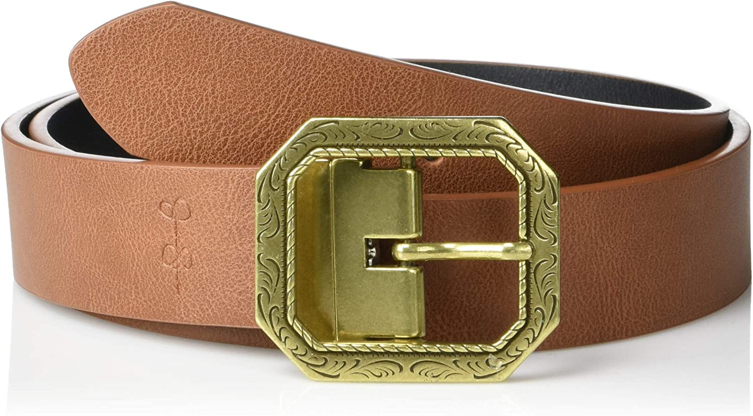 Jessica Simpson Women'S Reversible Embossed Buckle Belt Apparel & Accessories > Clothing Accessories > Belts Jessica Simpson Black/Brown Large 