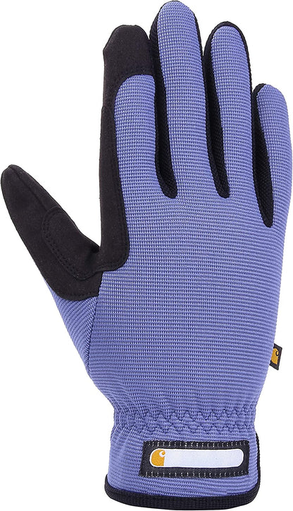 Carhartt Women'S Flex Breathable Spandex Work Glove Apparel & Accessories > Clothing Accessories > Gloves & Mittens Carhartt Blue Dusk Black Large 