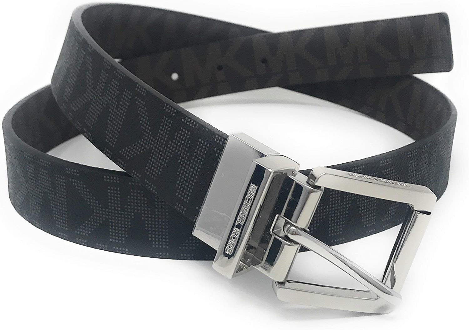 Michael Kors Women'S 30Mm Brown to Black Reversible MK Logo Monogram Synthetic Leather Belt Apparel & Accessories > Clothing Accessories > Belts Michael Kors Brown X-Large 