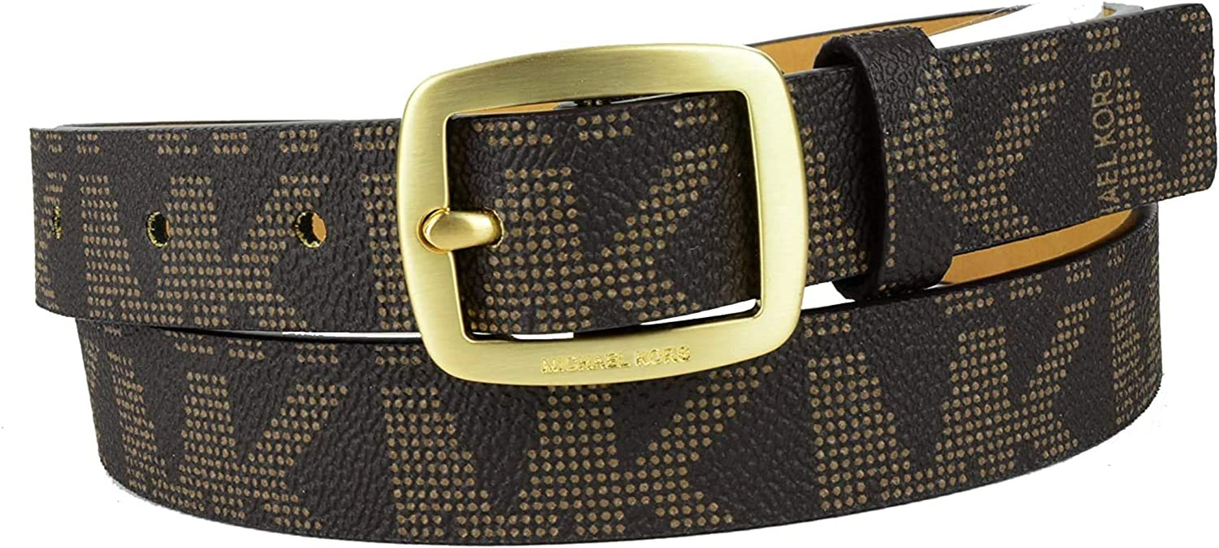 MICHAEL Michael Kors Belt with MK Logo Apparel & Accessories > Clothing Accessories > Belts Michael Michael Kors Chocolate X-Large 