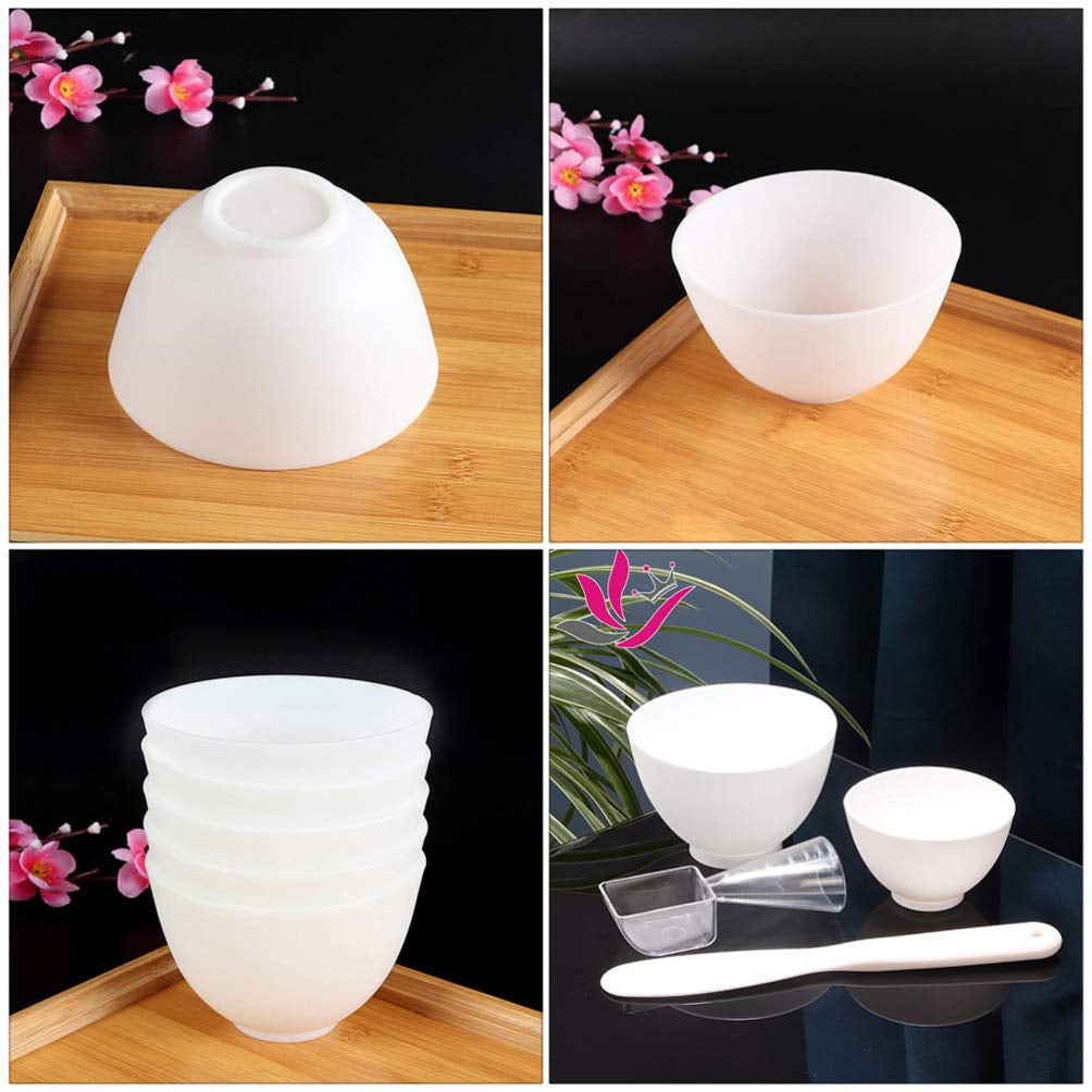 Healifty 3Pcs Diy Face Mixing Bowl Face Mask Bowl Facial Mud Bowl Silicone Bowl Cosmetic Beauty Tool for Home Salon Spa Face Skin Applicator Bowl (White) Health & Beauty > Personal Care > Cosmetics > Cosmetic Tools > Skin Care Tools Healifty   