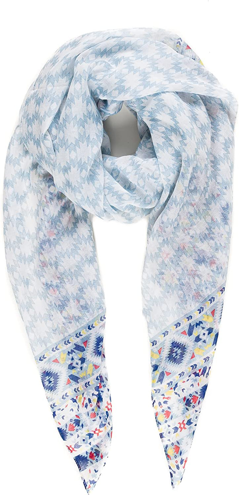 Scarf for Women Lightweight Geometric Fashion Spring Fall Winter Scarves Shawl Wraps Apparel & Accessories > Clothing Accessories > Scarves & Shawls MELIFLUOS DESIGNED IN SPAIN Nf164-2  