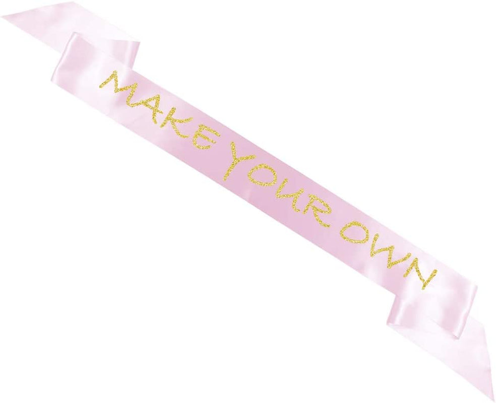 Blank Satin Sash, Plain Sash, Party Decorations, Make Your Own Sash (Pink) Apparel & Accessories > Clothing Accessories > Sashes TREORSI   