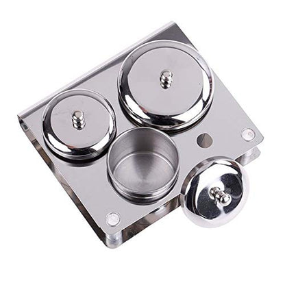 PIAOPIAONIU 3 Pieces Nail Art Equipment Cup Bowls Stainless Steel Acrylic Liquid Powder Cup Stainless Steel Nail Powder Holder Container with Lids for Nail Art Tools Health & Beauty > Personal Care > Cosmetics > Cosmetic Tools > Nail Tools PIAOPIAONIU   