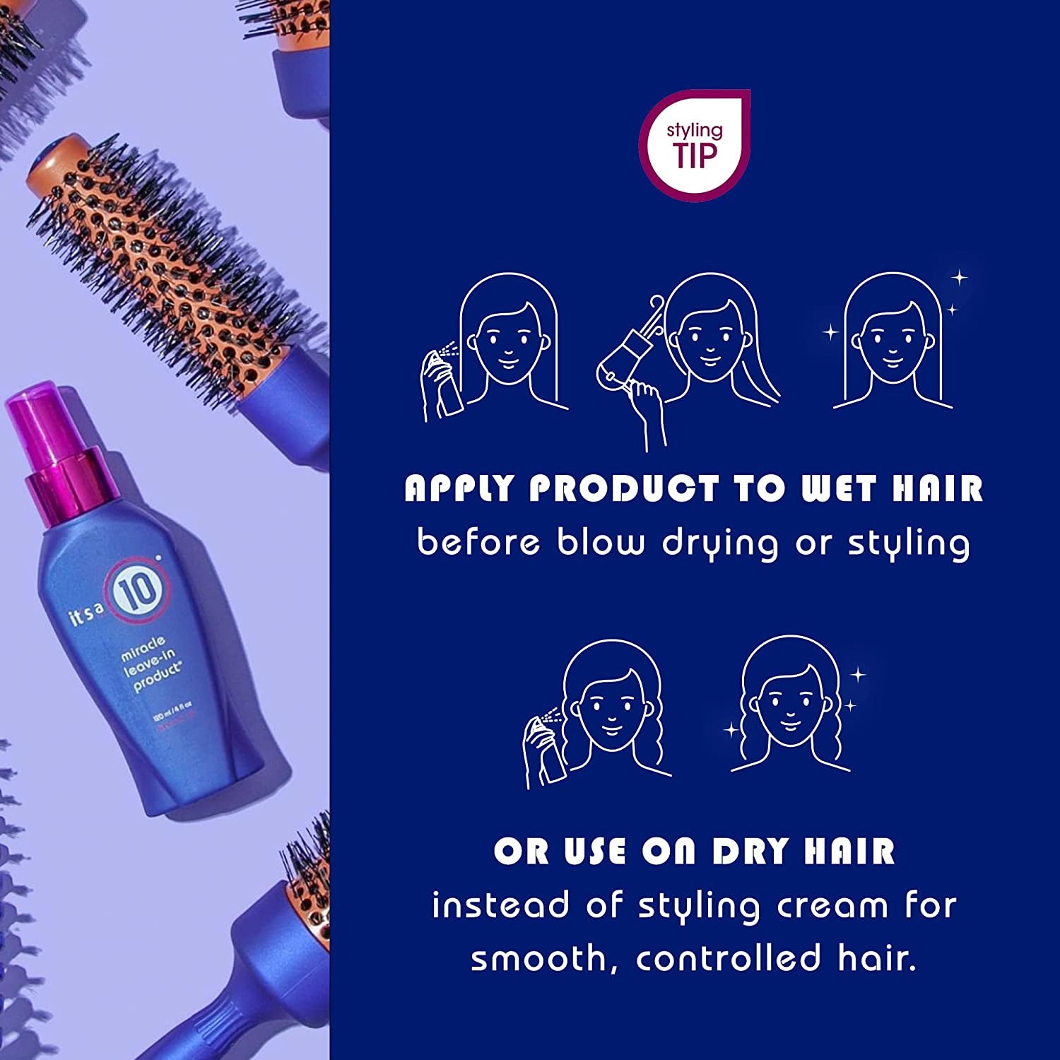 It'S a 10 Haircare Miracle Leave-In Conditioner Spray - 4 Oz. - 1Ct Health & Beauty > Personal Care > Hair Care It's a 10 Haircare   