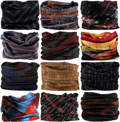 VANCROWN Headband Neck Gaiter Head Wrap Headwear Face Mask Magic Scarf Bandana for Men and Women Apparel & Accessories > Clothing Accessories > Headwear VANCROWN 12PCS.Weave  