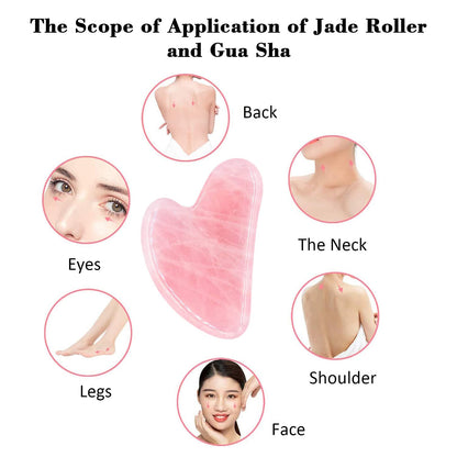 Gua Sha Massage Tool, Natural Rose Quartz Gua Sha Scraping Massage Tool, Facial Massage Tool for SPA Acupuncture Therapy Treatment on Face Back, Arms, Neck, Shoulder Health & Beauty > Personal Care > Cosmetics > Cosmetic Tools > Skin Care Tools Remocc   