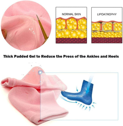 Codream Vented Moisturizing Socks Lotion Gel for Dry Cracked Heels, Spa Gel Socks Humectant Moisturizer Heel Balm Foot Treatment Care Heel Softener Compression 2 Pairs Health & Beauty > Personal Care > Foot Care Codream   