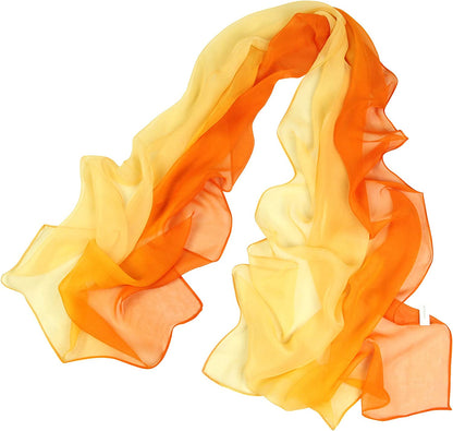 Long Chiffon Sheer Scarf Gradient - Pantonight Shaded Colors Lightweight Scarf for Womens Apparel & Accessories > Clothing Accessories > Scarves & Shawls PANTONIGHT Color 083  