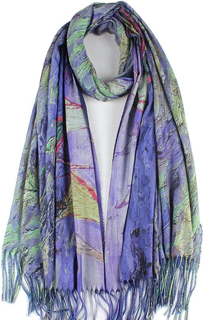 Soft Cashmere Feel Scarf for Women Elegant Art Print Winter Warm Scarves Large Shawl Wrap Monet Klimt Van Gogh Gifts Apparel & Accessories > Clothing Accessories > Scarves & Shawls Umjetnost C19  