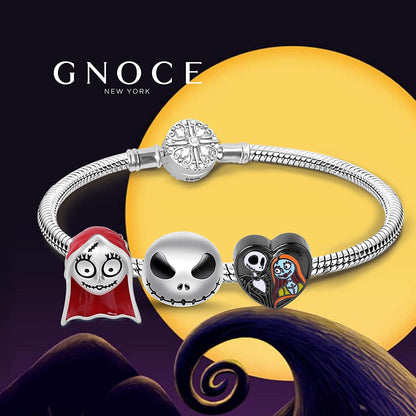 Gnoce"Jack Skull 925 Sterling Silver Skull Beads Charms for Bracelets Necklace Birthday Halloween Jewelry for Women Gift Apparel & Accessories > Jewelry > Bracelets GNOCE   