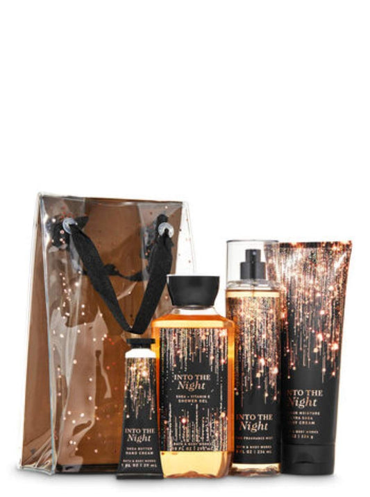 Bath and Body Works into the NIGHT Gift Bag Set - Body Cream - Shower Gel - Hand Cream and Fine Fragrance Mist - Full Size Health & Beauty > Personal Care > Cosmetics > Bath & Body Bath & Body Works   