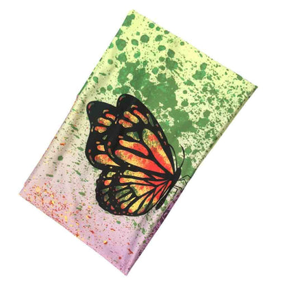 Olbye Wide Boho Headband Headwrap Butterfly Stretch Hair Bands Bandana Yoga Running Athletic Turban Head Bands Head Scarfs Hair Accessories for Women and Girls 4Pcs Apparel & Accessories > Clothing Accessories > Bandanas & Headties Olbye   