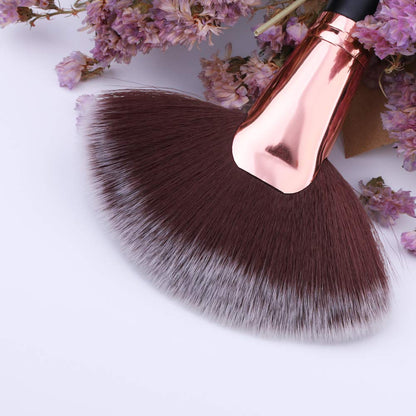 Docolor Fan Brush Face Makeup Brush Professional Highlighting Make up Brushes Blush Bronzer Cheekbones Brush Soft Cosmetic Tool Health & Beauty > Personal Care > Cosmetics > Cosmetic Tools > Makeup Tools Docolor   
