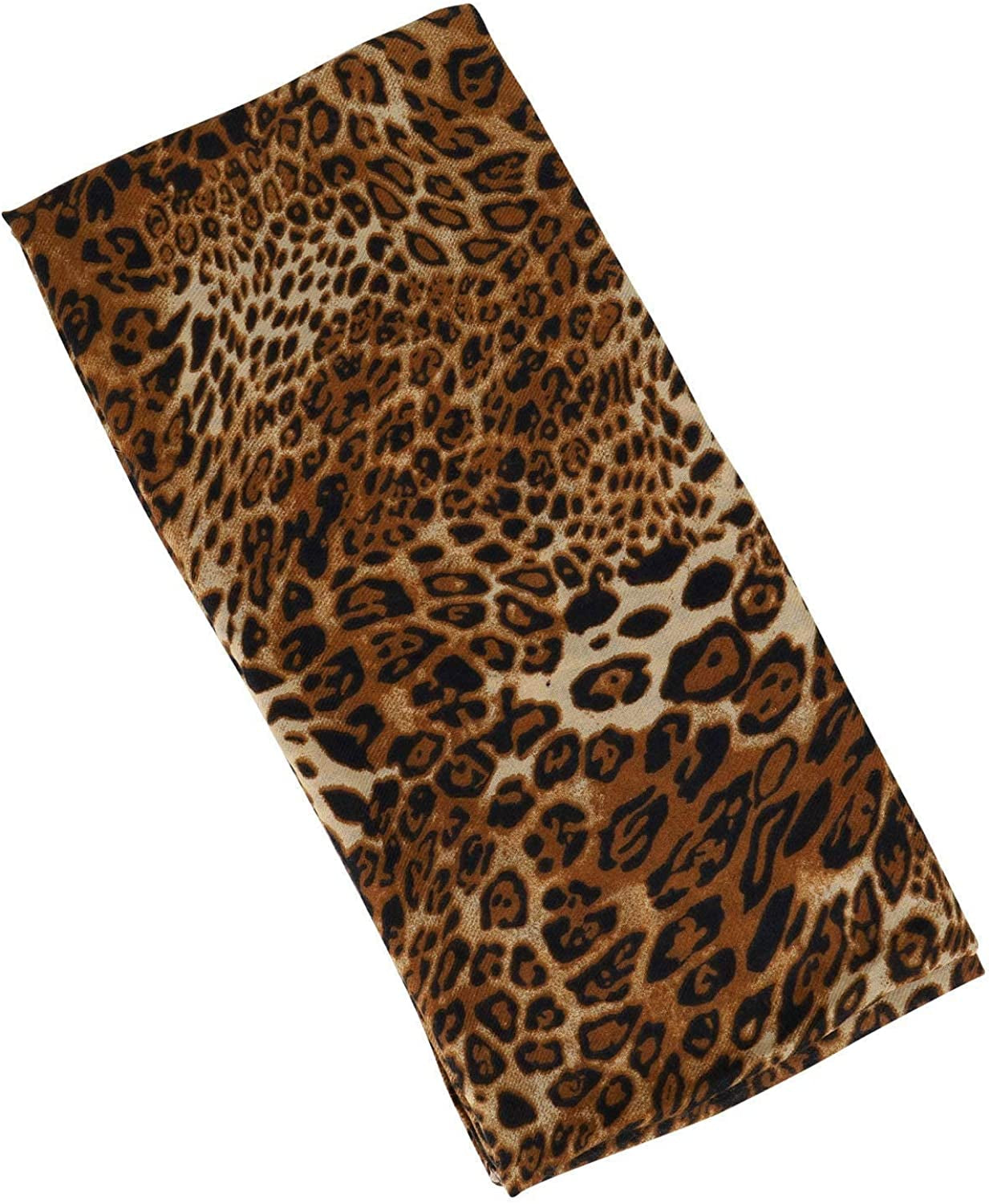 GERINLY Cozy Cheetah Scarfs for Women Stylish Cotton Leopard Blanket Wrap Shawls Apparel & Accessories > Clothing Accessories > Scarves & Shawls GERINLY   