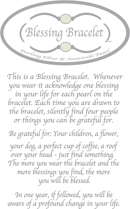 Made as Intended Crystal White Swarovski Pearl Blessing Bracelet Apparel & Accessories > Jewelry > Bracelets Made As Intended   